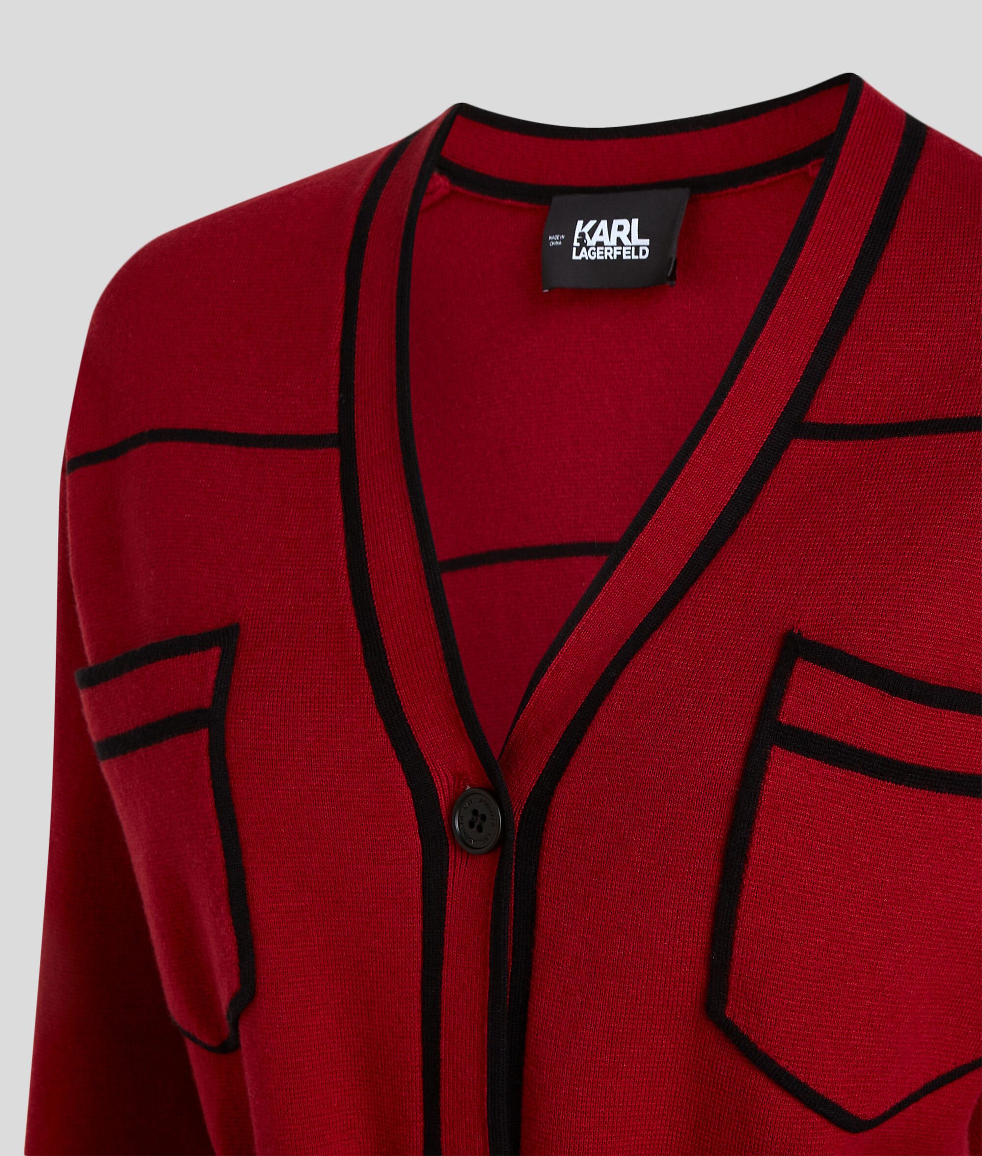 (image for) Value-Packed KARL LOGO BELTED CARDIGAN